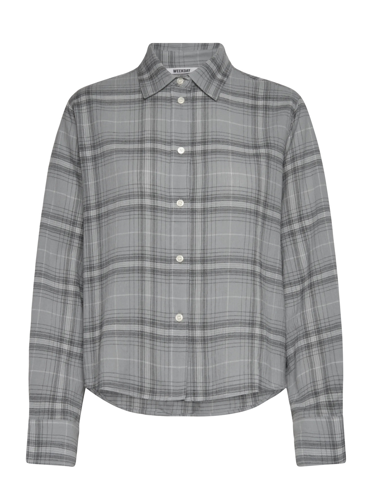 Weekday Oversized Shirt, XL, Grey, Skjorter > Langærmede, Dame