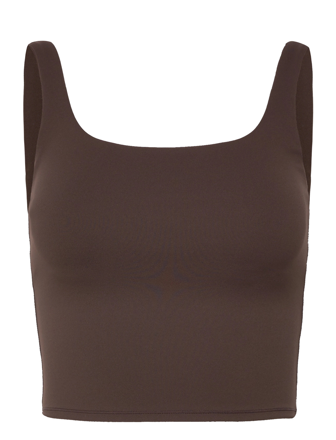 Weekday Cropped Sports Top, XL, Brown, Crop Overdele > Crop Overdele Uden Ærmer, Dame