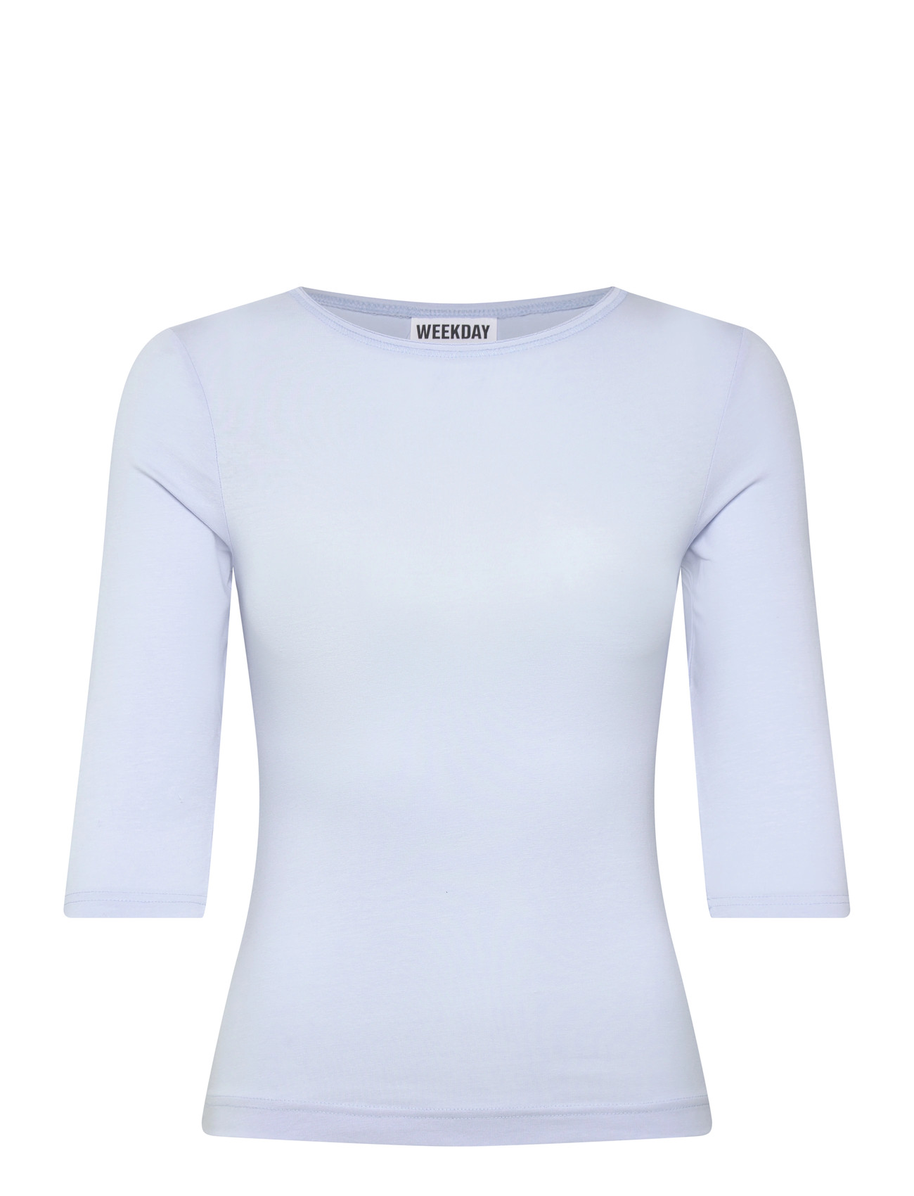 Weekday Three-Quarter Sleeve Top, S, Blue, T-Shirts & Toppe > Langærmede, Dame