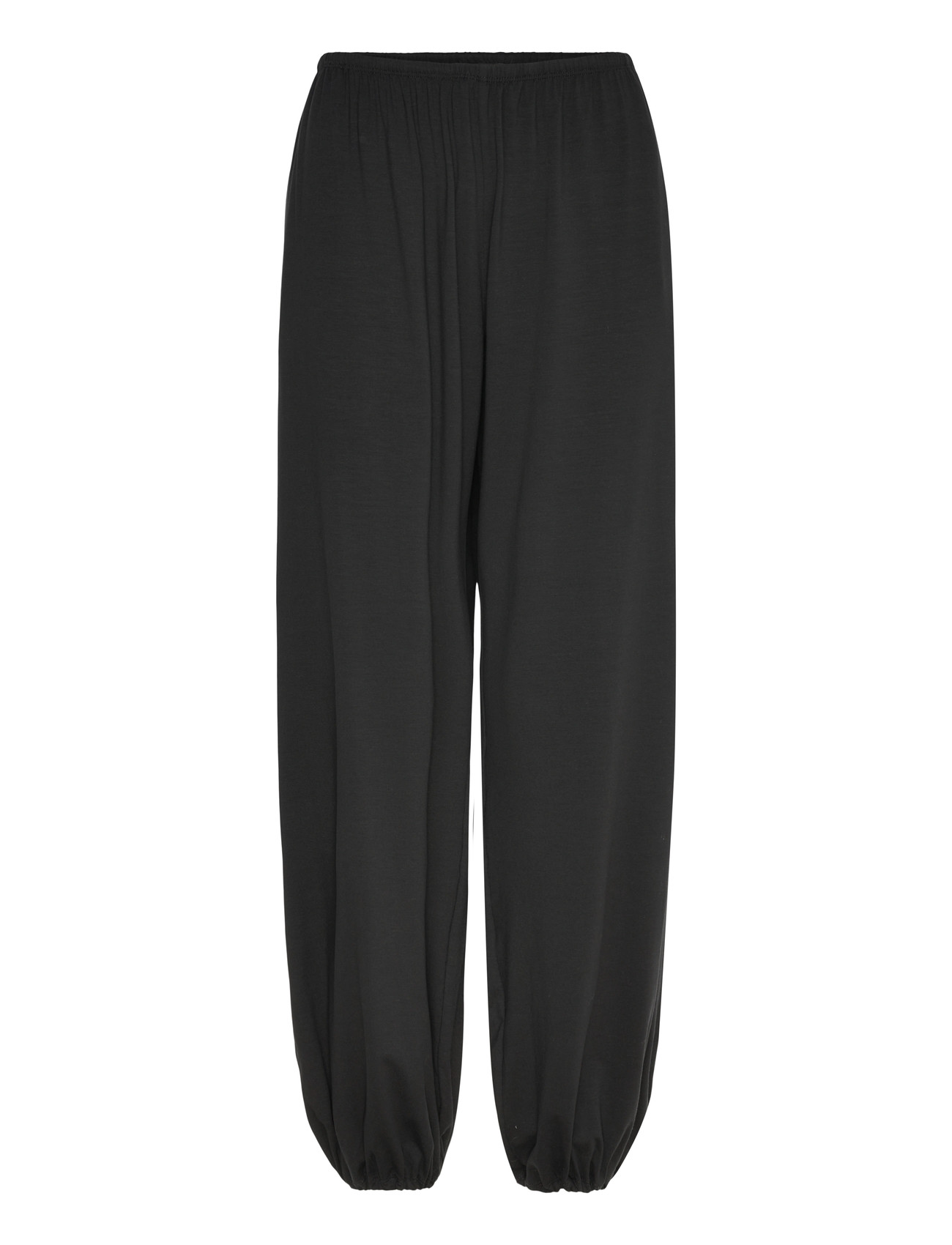 Weekday Soft Mid-Rise Balloon Trousers, M, Black, Bukser > Brede Ben, Dame