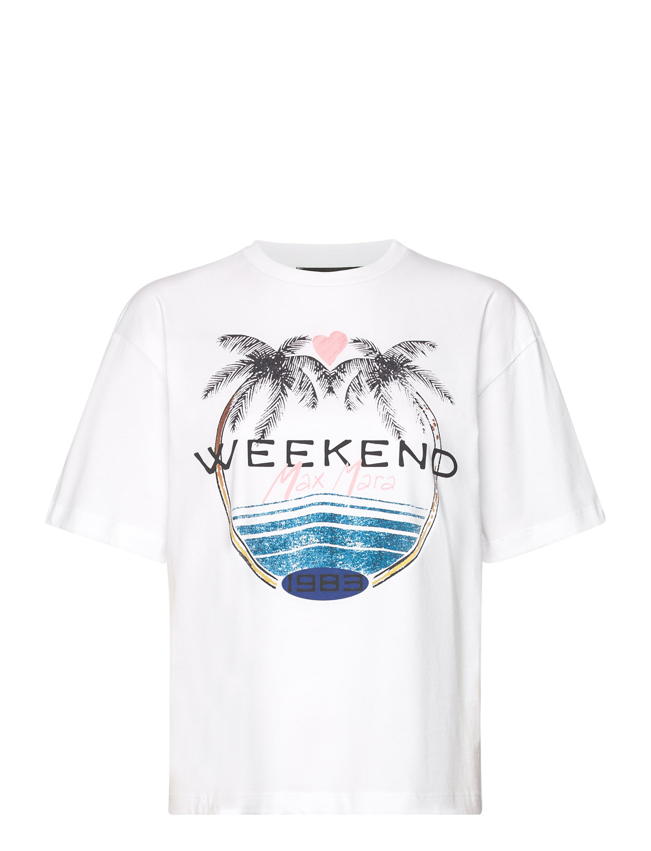 Viterbo Designers T-shirts & Tops Short-sleeved White Weekend Max Mara