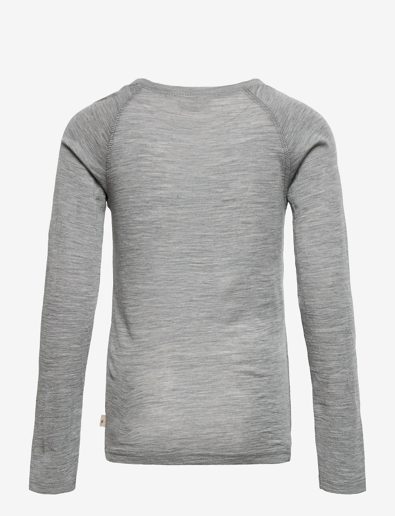 Wheat - Wool T-Shirt LS - melange grey - 1