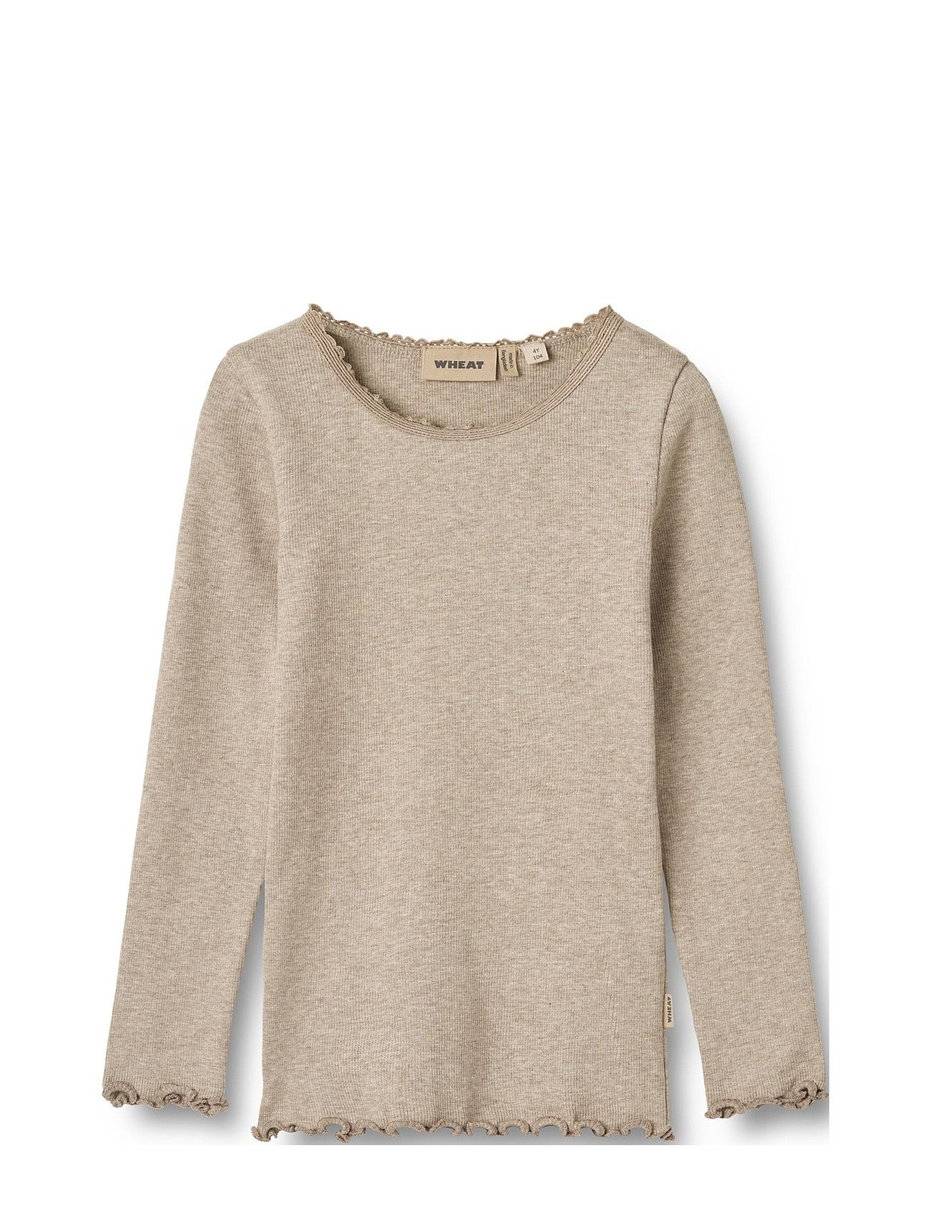 Rib T-Shirt L/S Reese Beige Wheat 164852