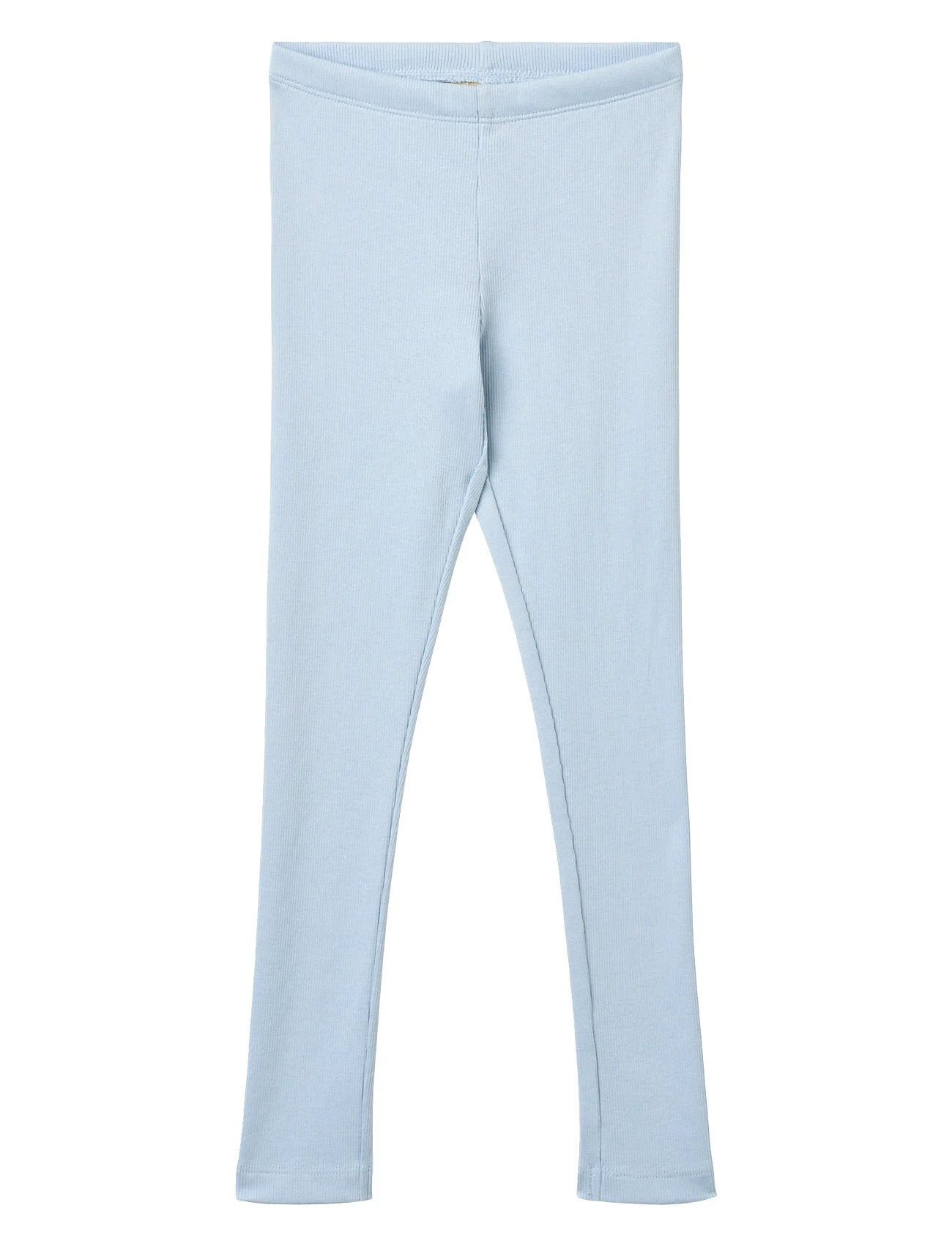 Wheat Rib Leggings Maddy, 140, Blue, Underdele > Leggings, Børn
