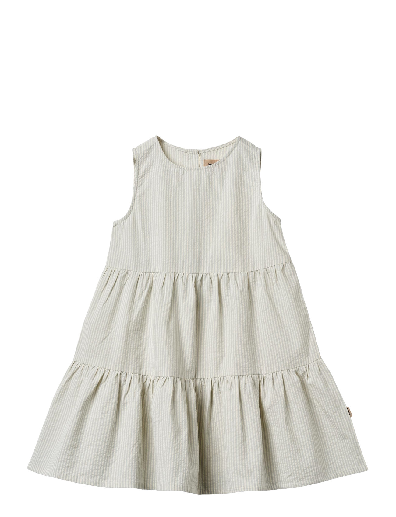 Wheat Dress Louise, 104, Green, Casual Dresses - Sleeveless Dresses, Børn