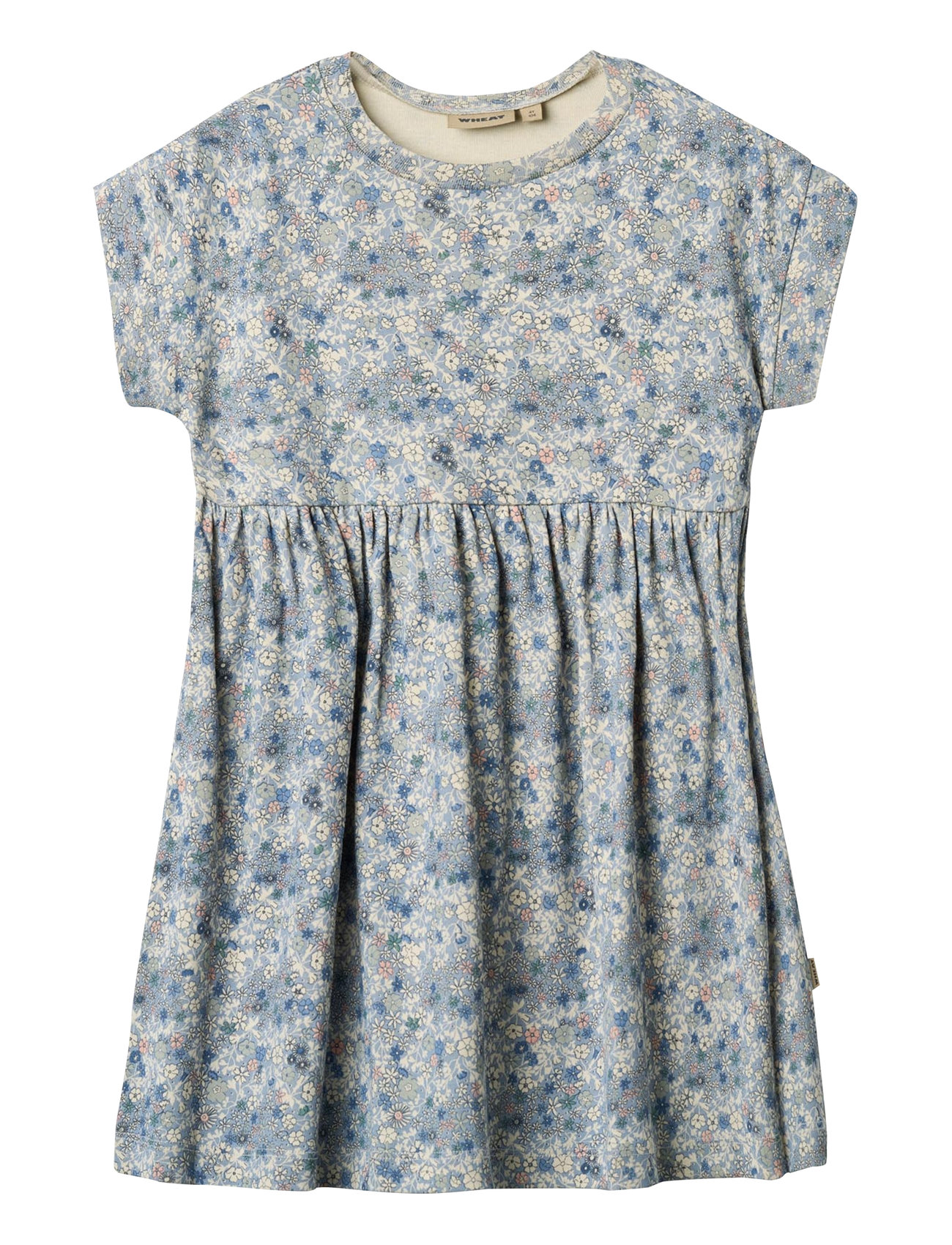 WHEAT Jersey Kleid S/S Emilie Blau - 104 - Kinder
