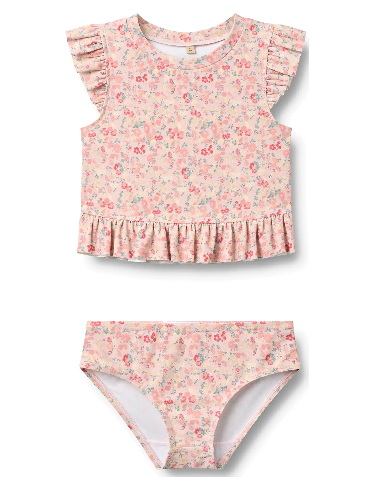 Wheat Swim Set 2-Piece Alma, 98, Pink, Badetøj > Bikinier, Børn