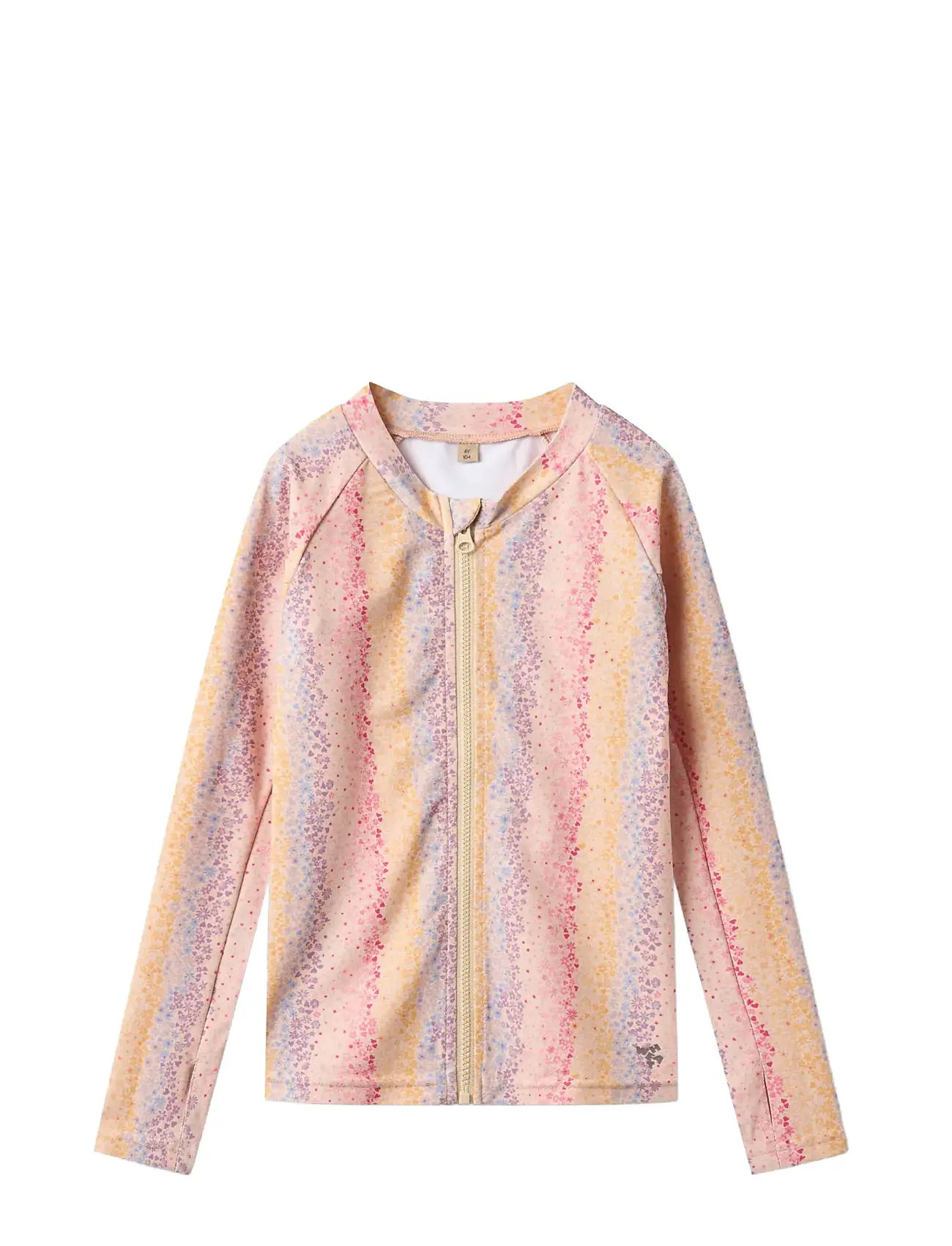 Swim T-Shirt L/S Zip Ada Swimwear Swim Tops Pink Wheat