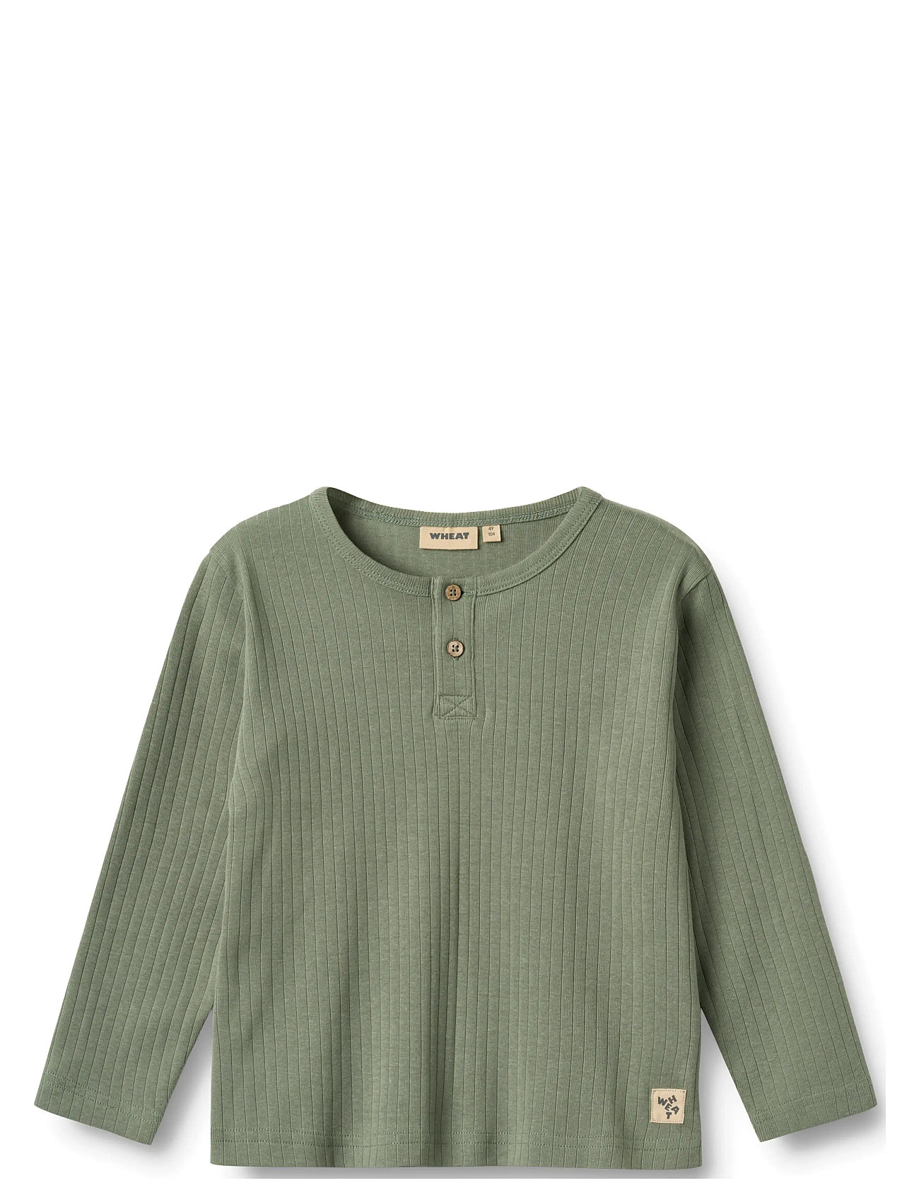 WHEAT T-Shirt L/S Morris Grün - 98 - Kinder