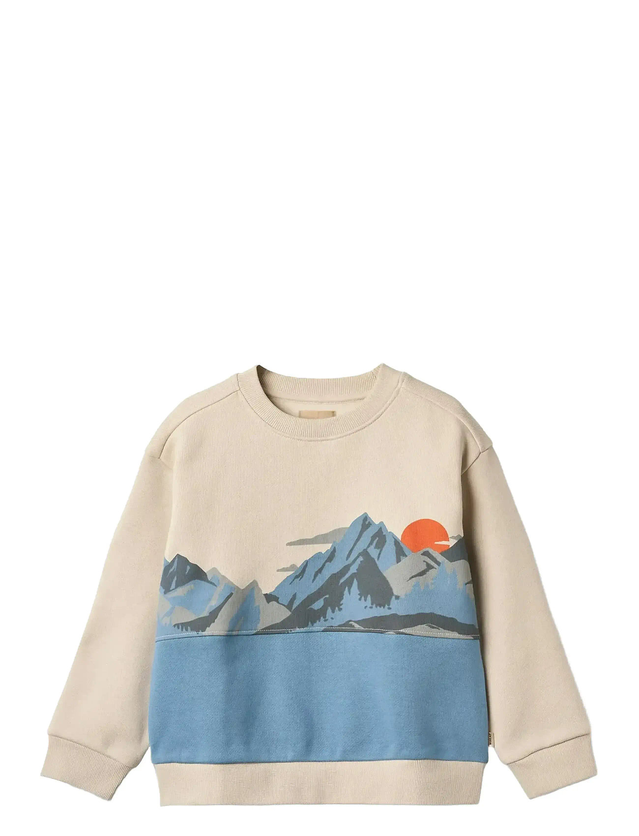 WHEAT Sweatshirt L/S Print Steff Cream - 104 - Kinder