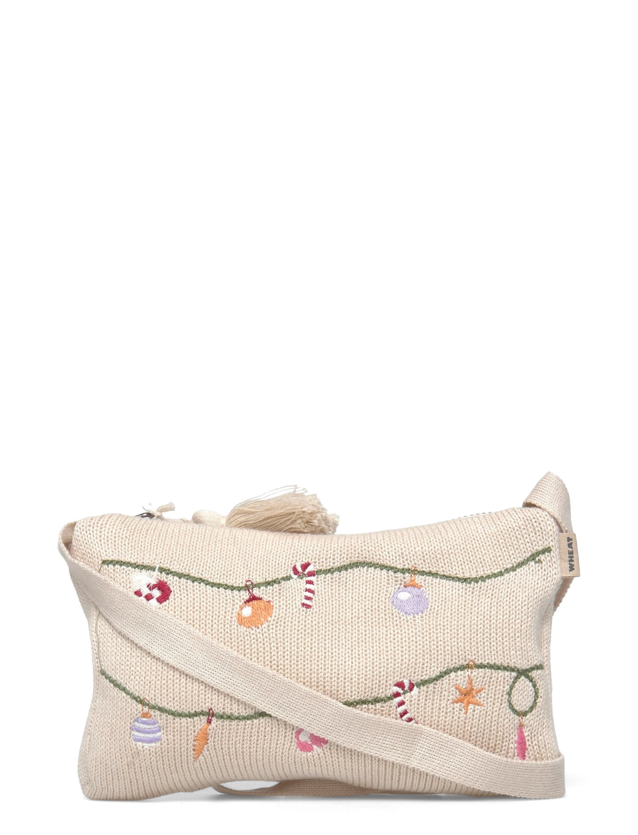 WHEAT Strick Clutch Emb. Dagmar Cream - One Size - Kinder