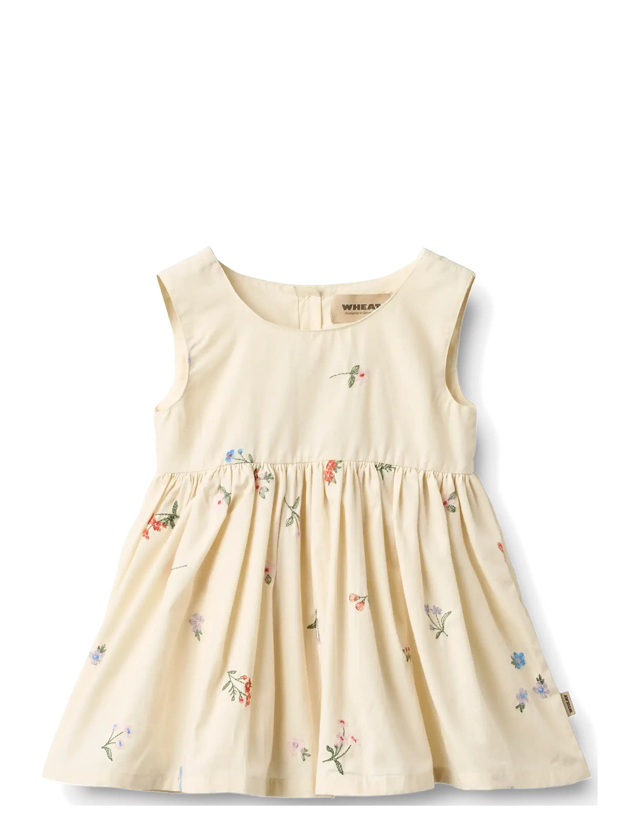 Wheat Pinafore Wrinkle Sienna, 86, Cream, Babykjoler > Babykjoler Uden Ærmer, Børn