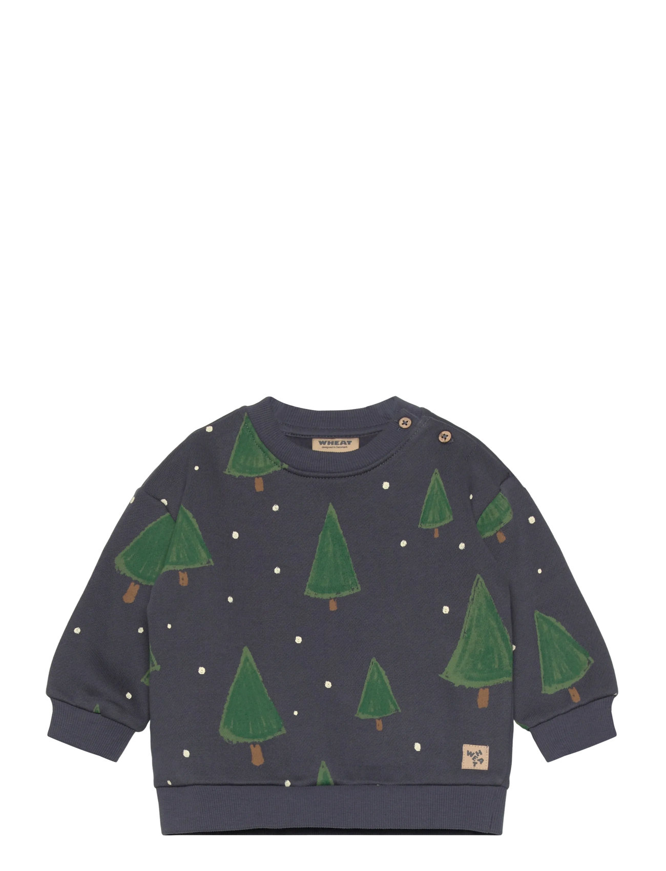 WHEAT Sweatshirt L/S Sandro Grau - 74 - Kinder