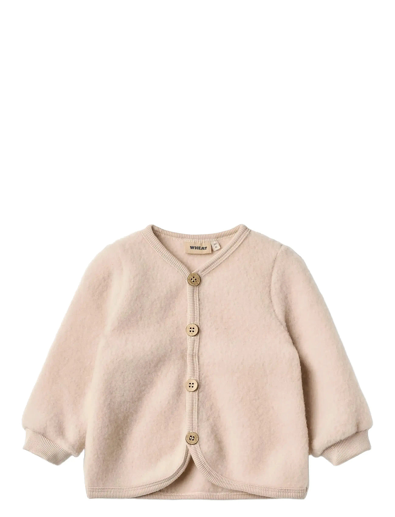 WHEAT Wolle Fleece Cardigan Kari Pink - 92 - Kinder