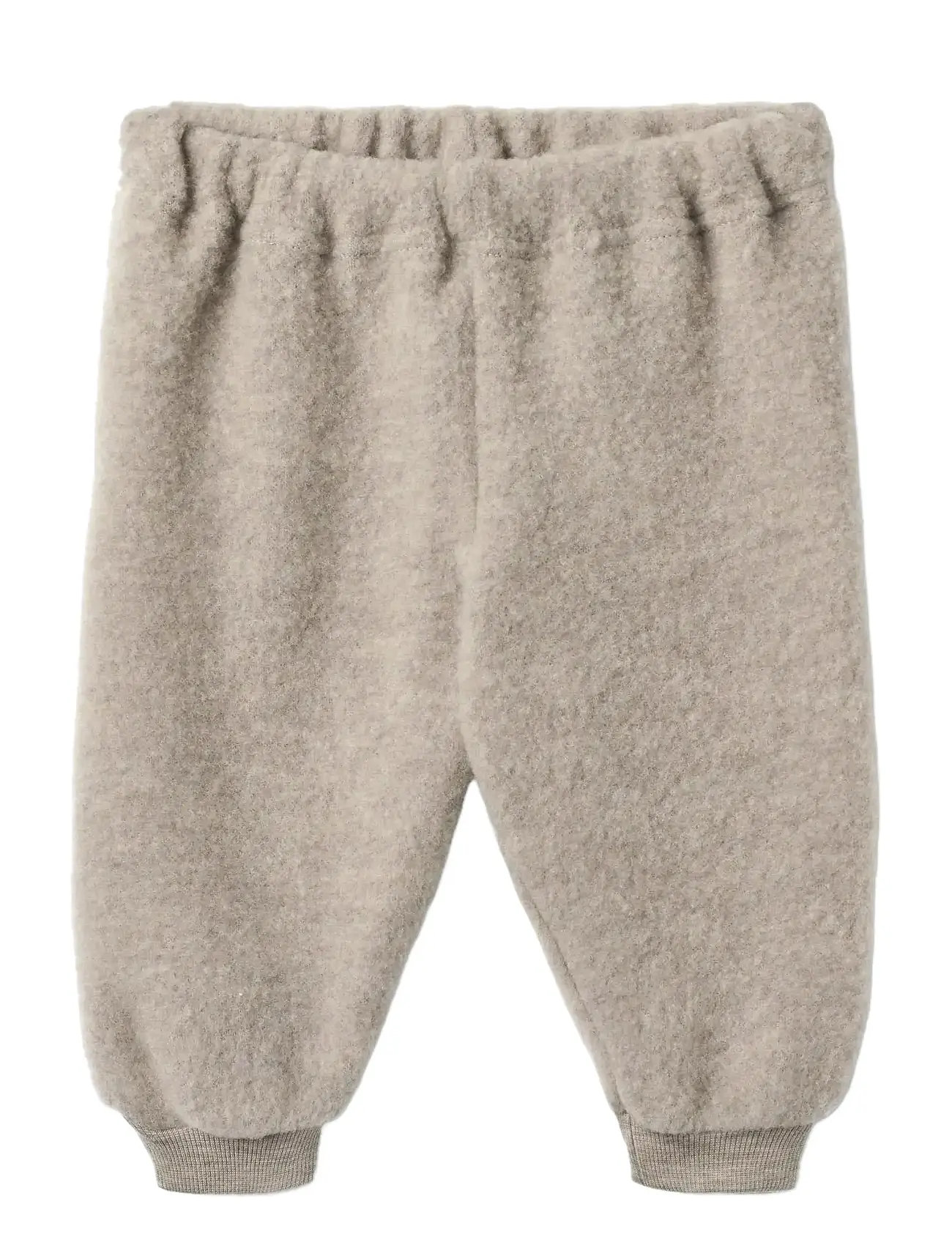 Wheat Wool Fleece Trousers Kinnie, 92, Beige, Overtøj I Fleece > Bukser I Fleece, Børn