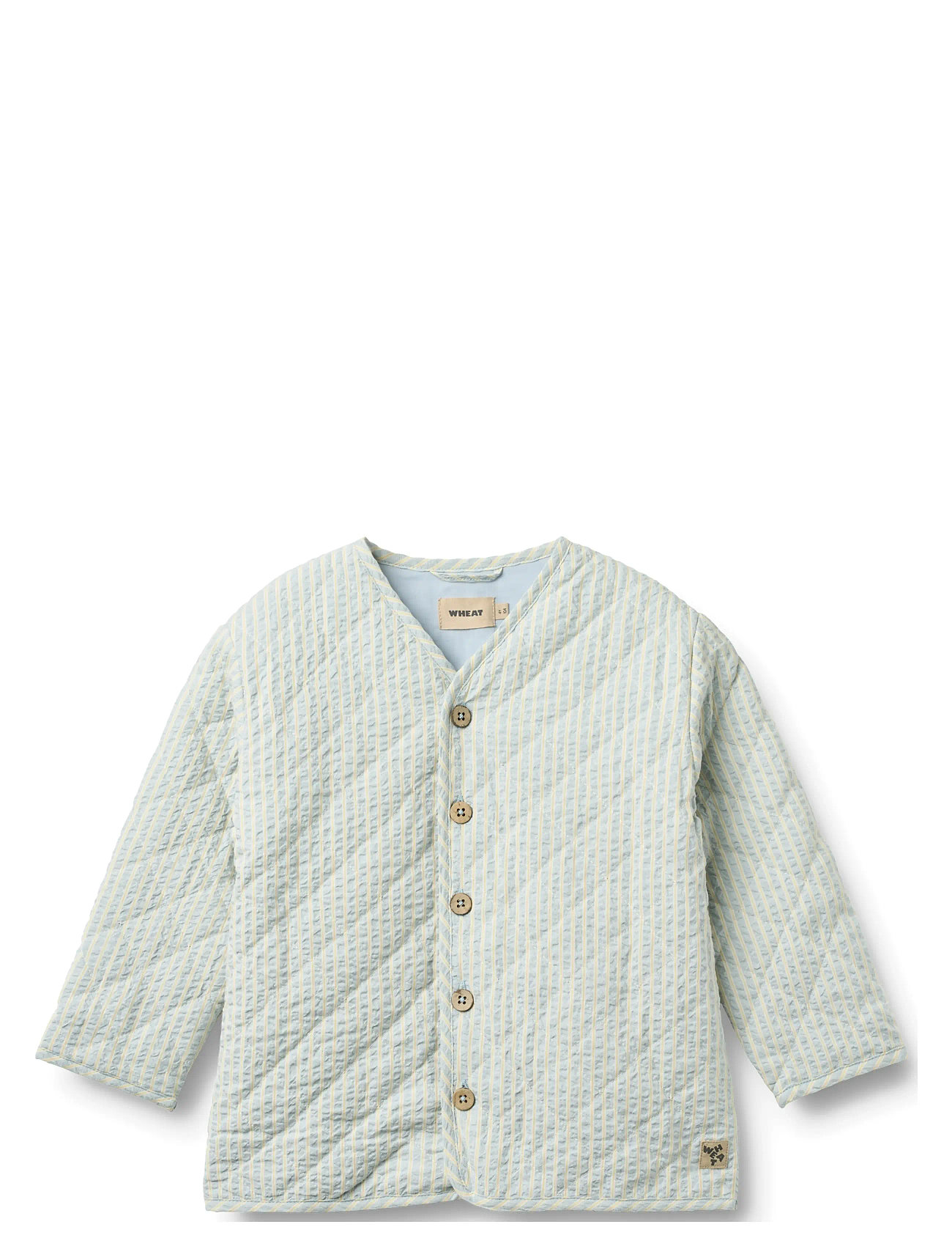 Wheat Quilt Jacket Saxo, 110, Green, Jakker & Frakker > Quiltede Jakker, Børn
