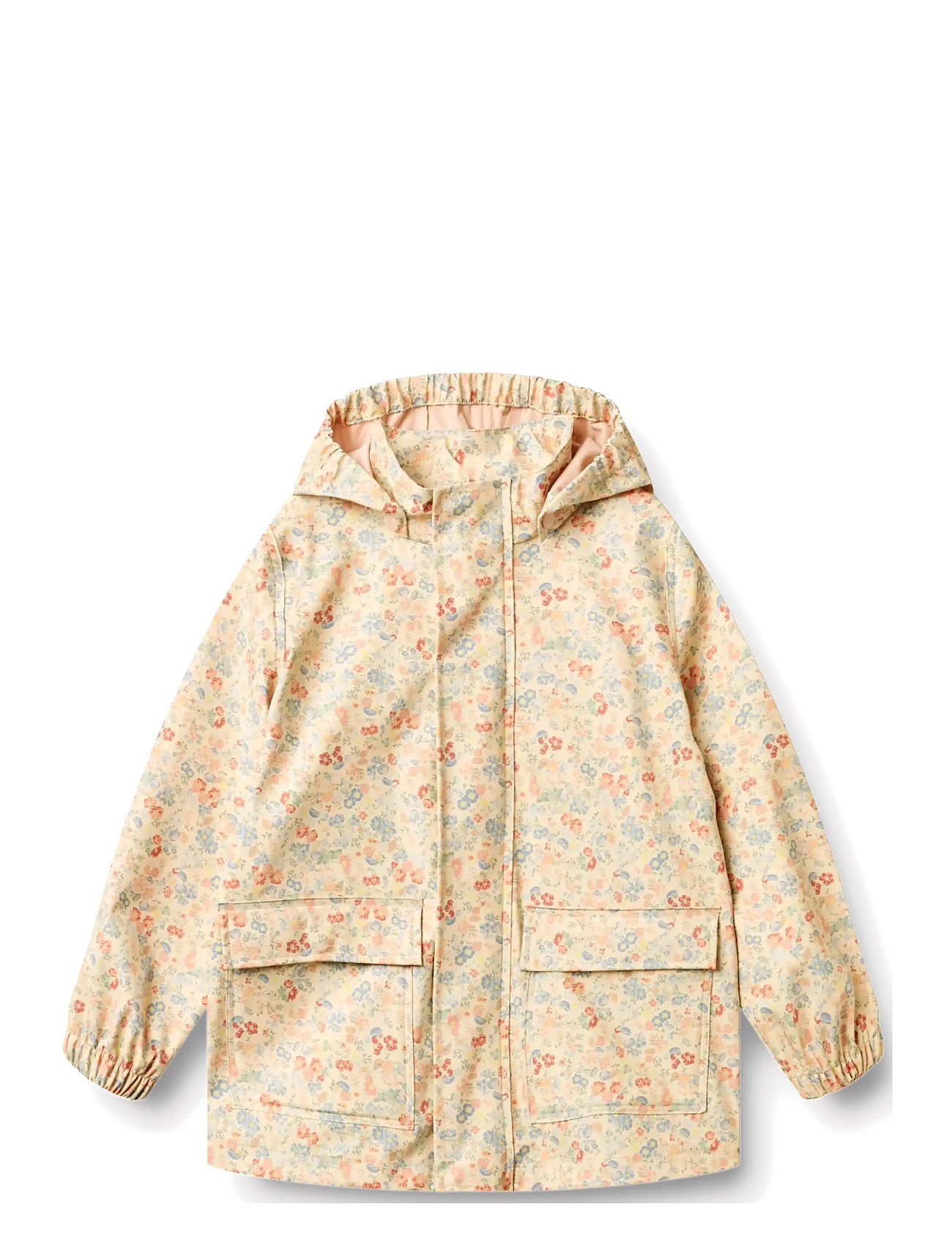 Wheat Rainwear Ollo Jacket, 104, Yellow, Regntøj > Jakker, Børn