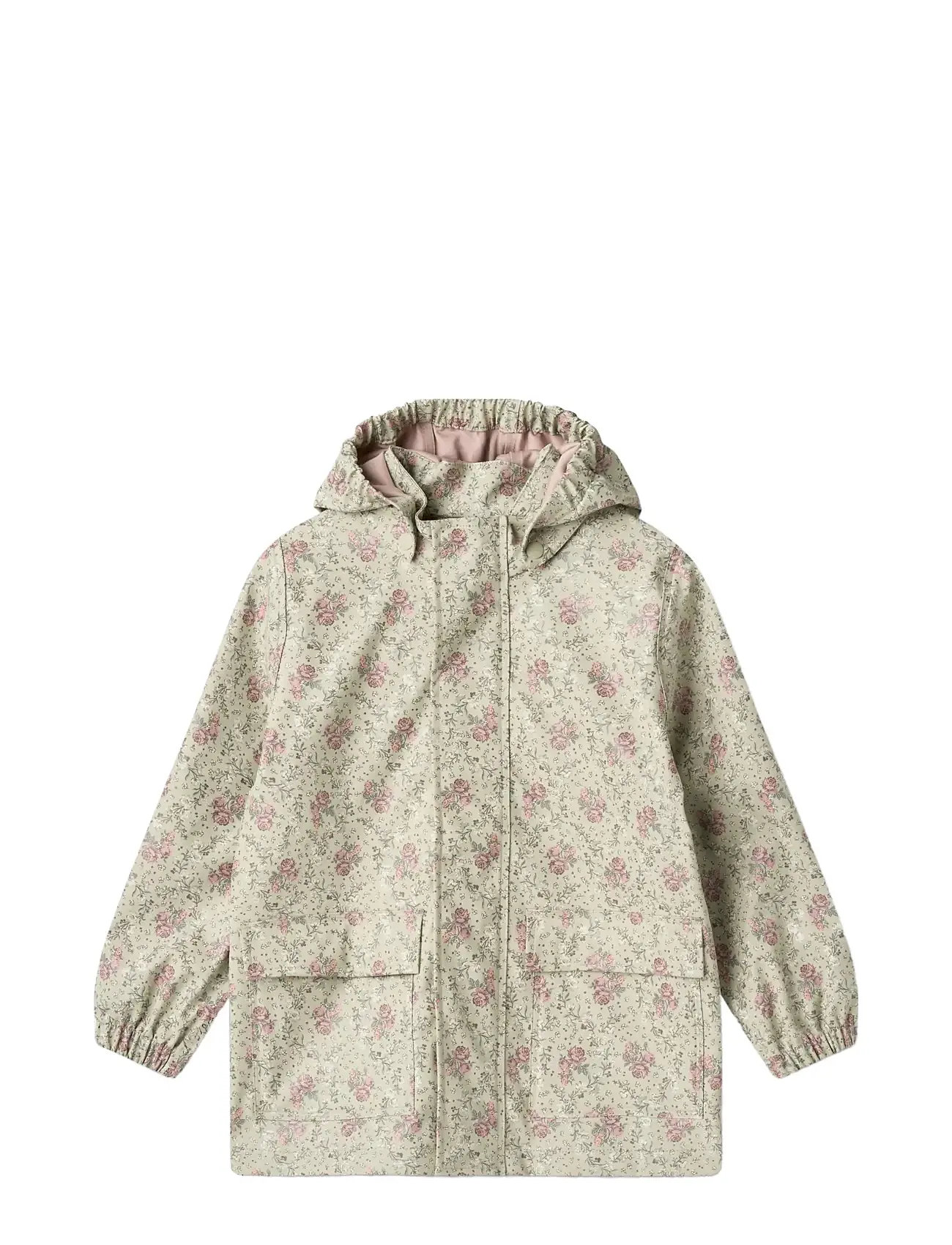 Wheat Rainwear Ollo Jacket, 92, Cream, Regntøj > Jakker, Børn