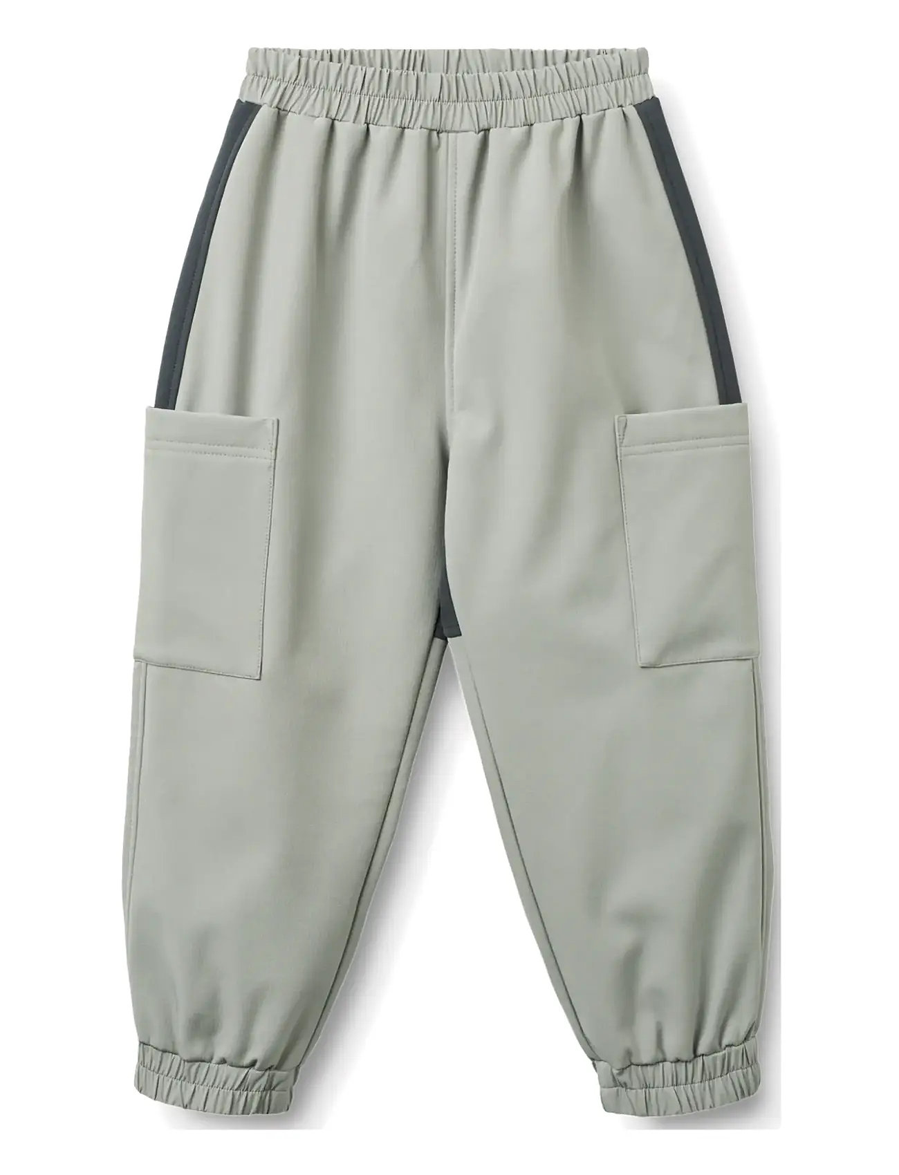 Wheat Softshell Trackpants Minno, 110, Grey, Softshells > Softshell-Bukser, Børn