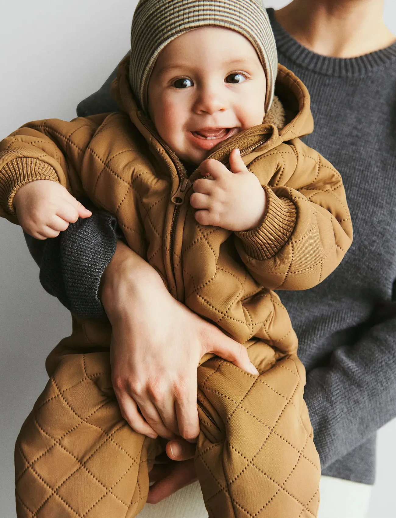 Wheat Thermo Suit Krammo, 74, Beige, Overalls > Termo-Overalls, Børn