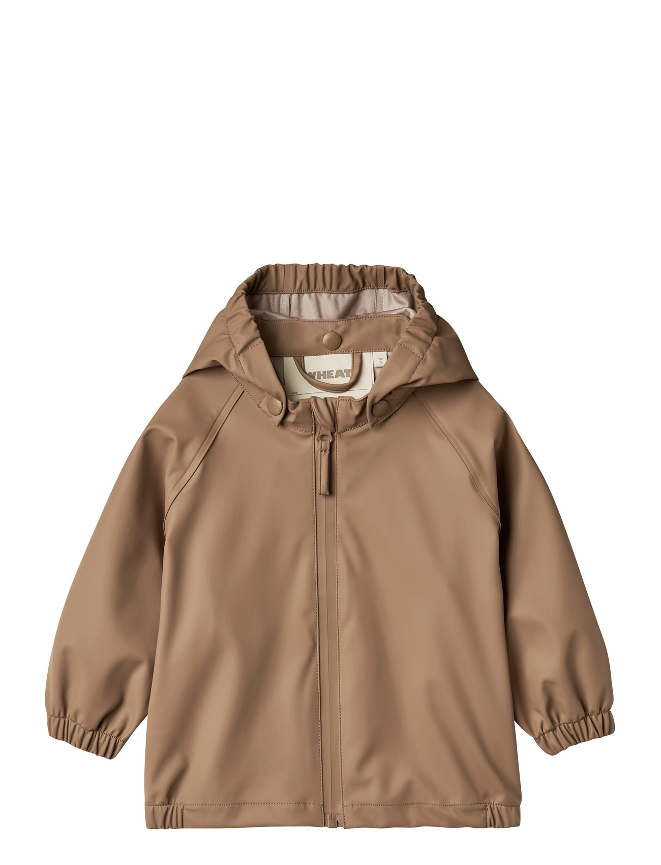 Wheat Rainwear Chardy Jacket, 92, Brown, Regntøj > Jakker, Børn