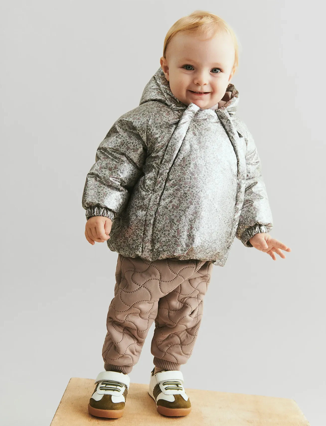Wheat Puffer Jacket Morgen, 86, Silver, Jakker Og Frakker > Puffer Og Vatterede, Børn