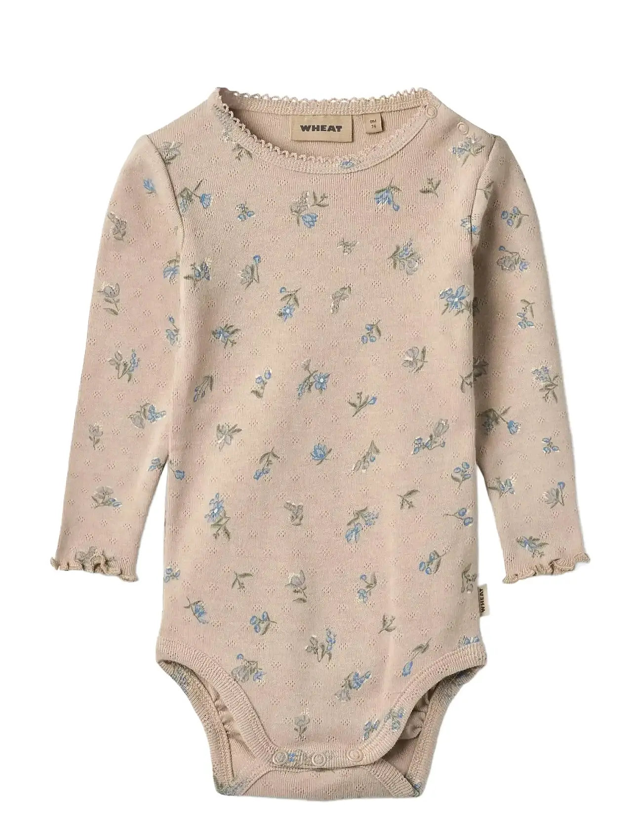 Wheat Body L/S Regitze, 92, Beige, Bodys > Langærmede, Børn