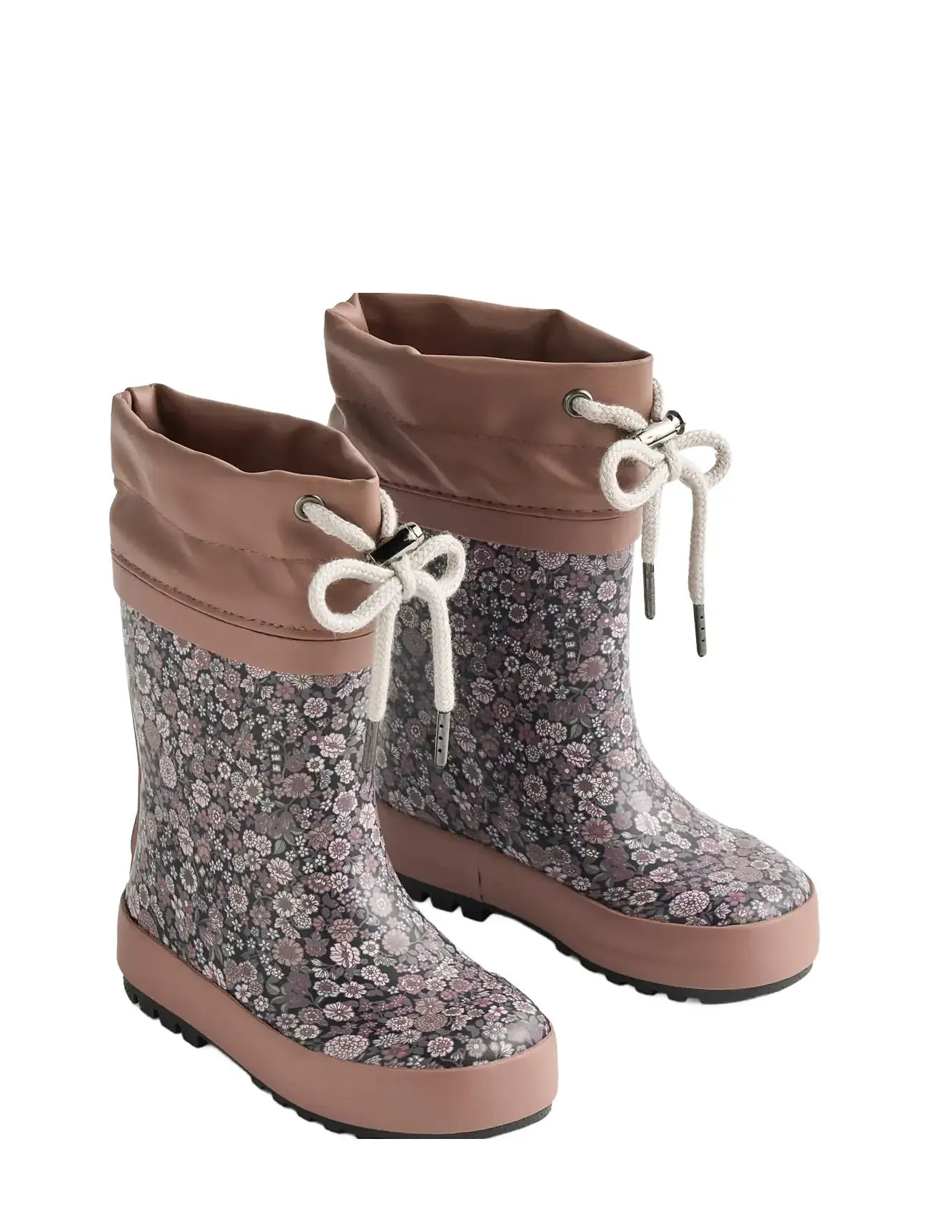 Wheat Rubber Boot Thermo Print, 23, Brown, Gummistøvler > Høje Gummistøvler, Børn
