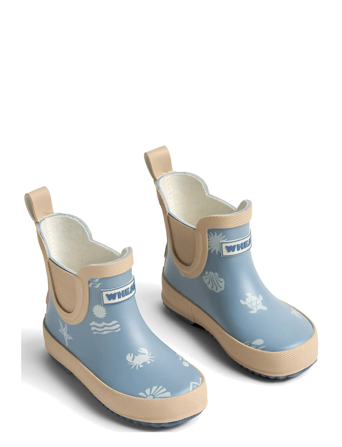 Wheat Rubber Boot Beta, 23, Blue, Low Rubberboots > Unlined Rubberboots, Børn