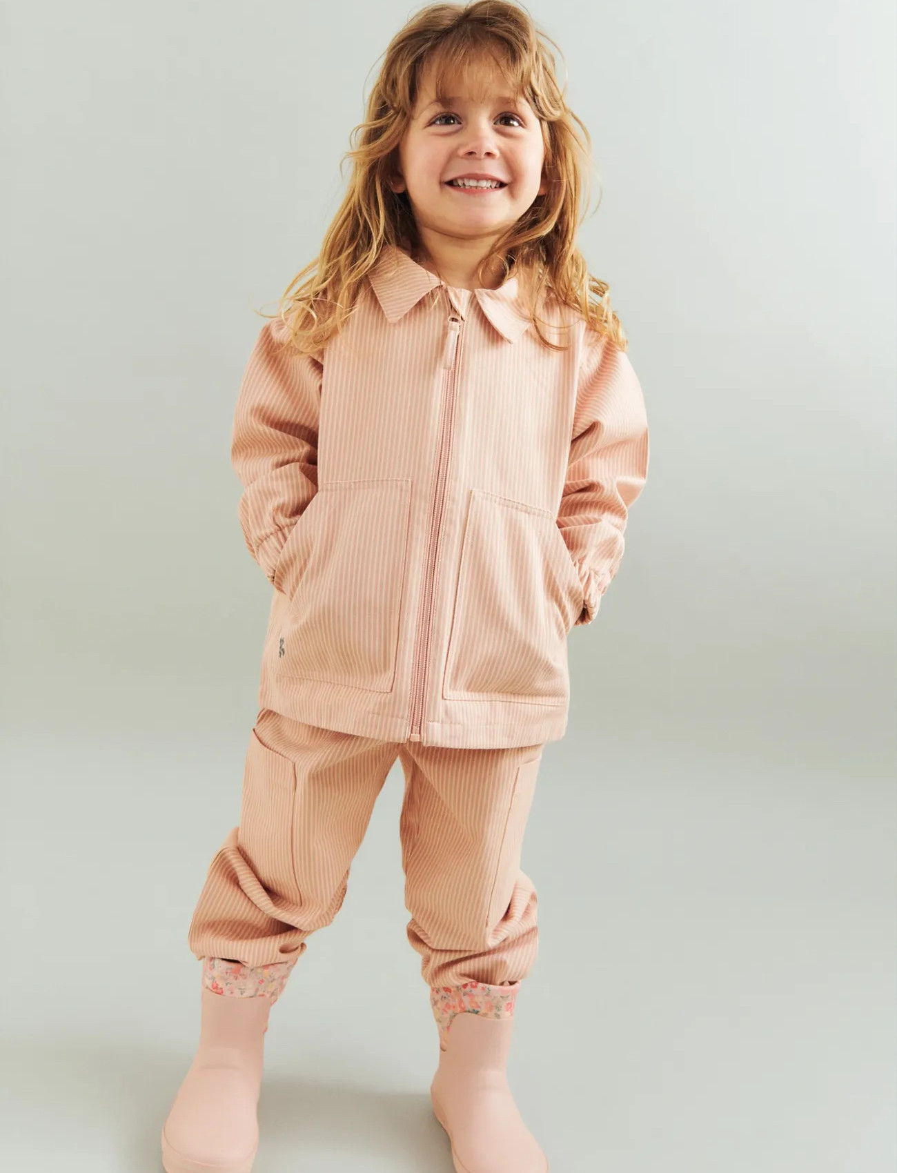 Wheat Rubber Boot Mist, 23, Pink, High Rubberboots > Unlined Rubberboots, Børn