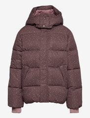 plum padded jacket