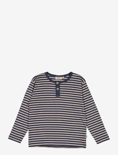 T-Shirt Morris - langärmelige - sea storm stripe