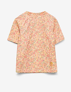 Swim T-Shirt Jackie SS - uimatopit - lemon curd flowers