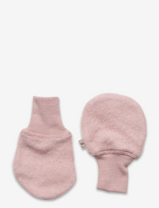 Wool Fleece Mittens - baby gloves - rose powder