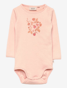 Body Strawberry - pattern long-sleeved bodies - rose sand