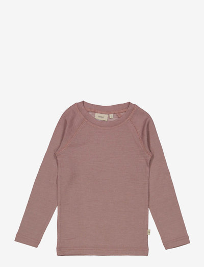Wool T-Shirt LS - långärmade t-shirts - dusty lilac
