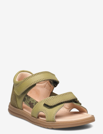 Macey open toe - strap sandals - heather green