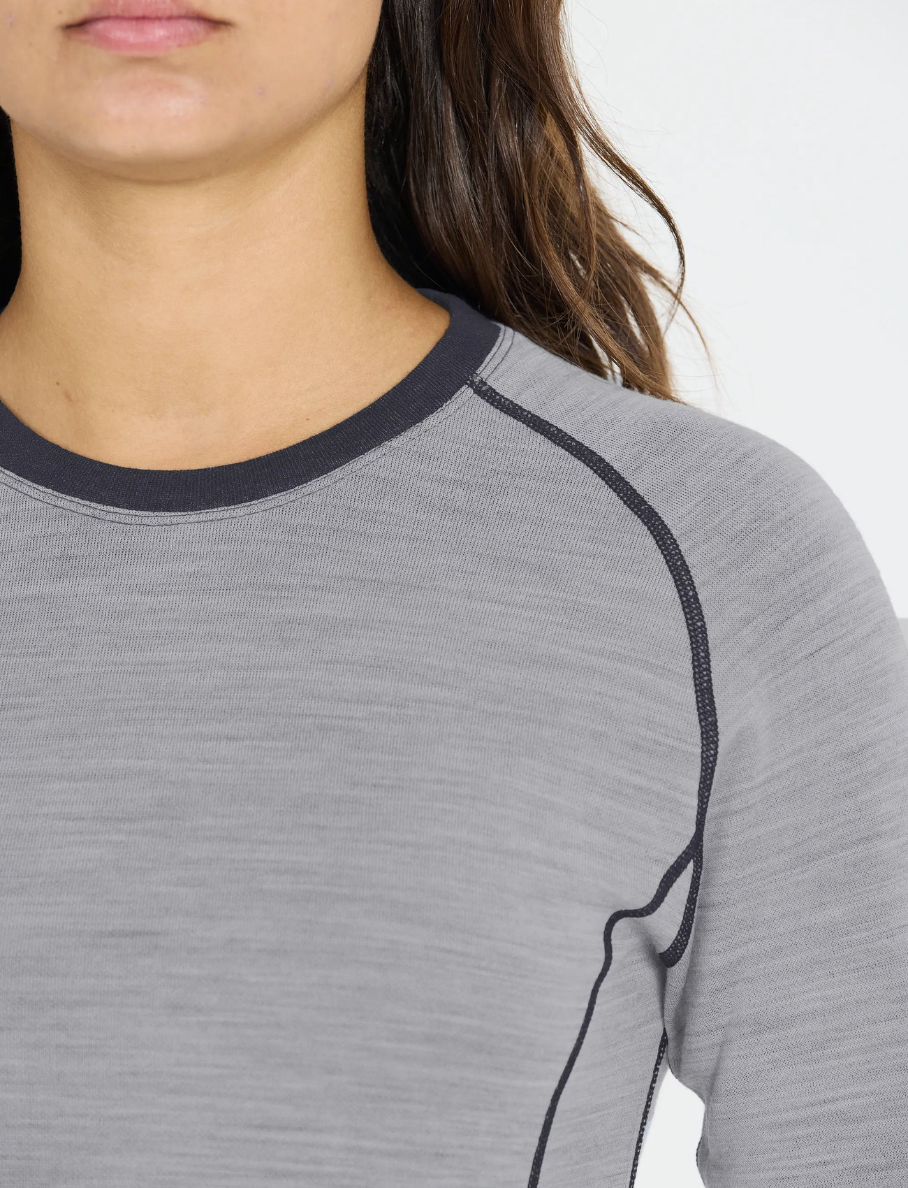 Whistler Brandi W Merino Wool Baselayer Top, 38, Grey, Sport Base Layers > Sport Base Layer Overdele, Dame