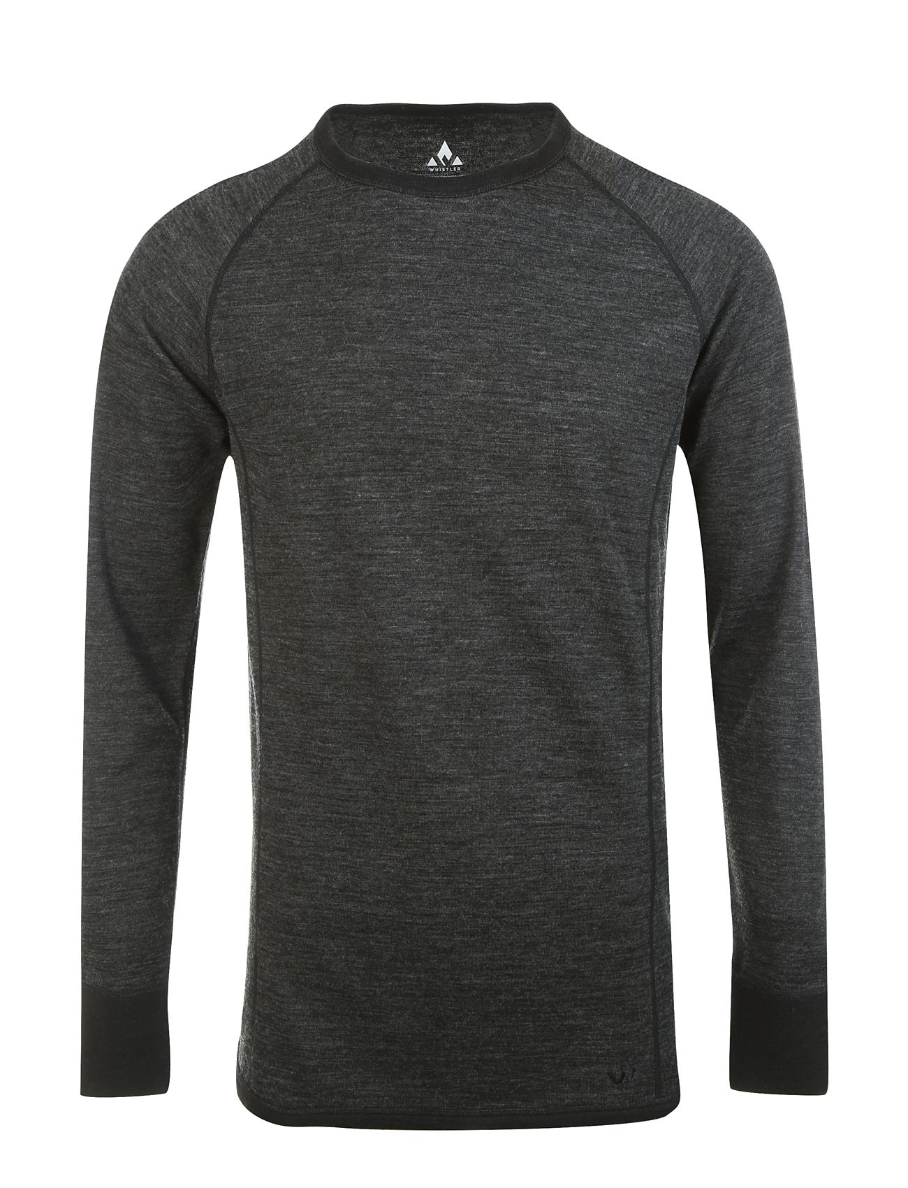 Bradley M Merino Wool Baselayer Top Black Whistler