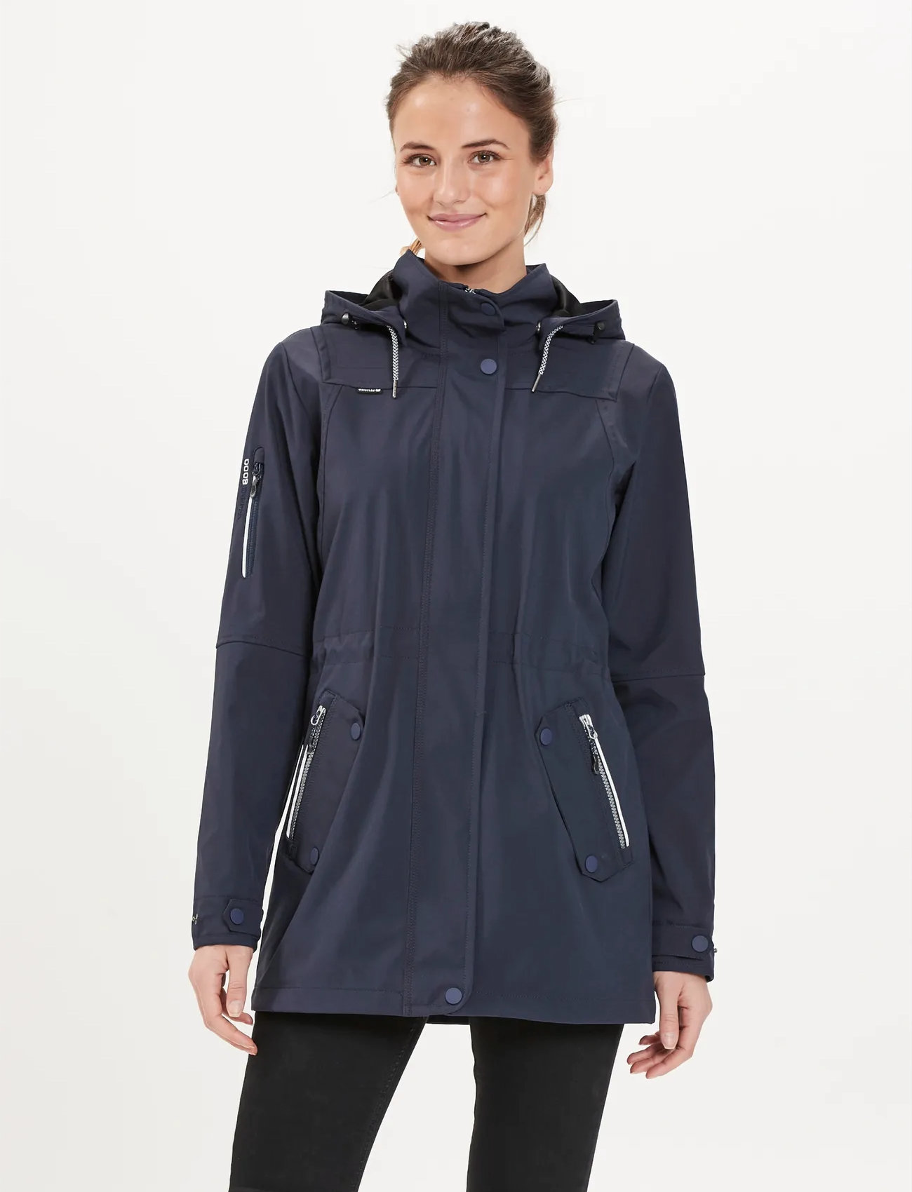 Whistler Isobel W Long Softshell Jacket W-Pr, 42, Navy, Sport Jackets > Sport Outdoor Jackets, Dame