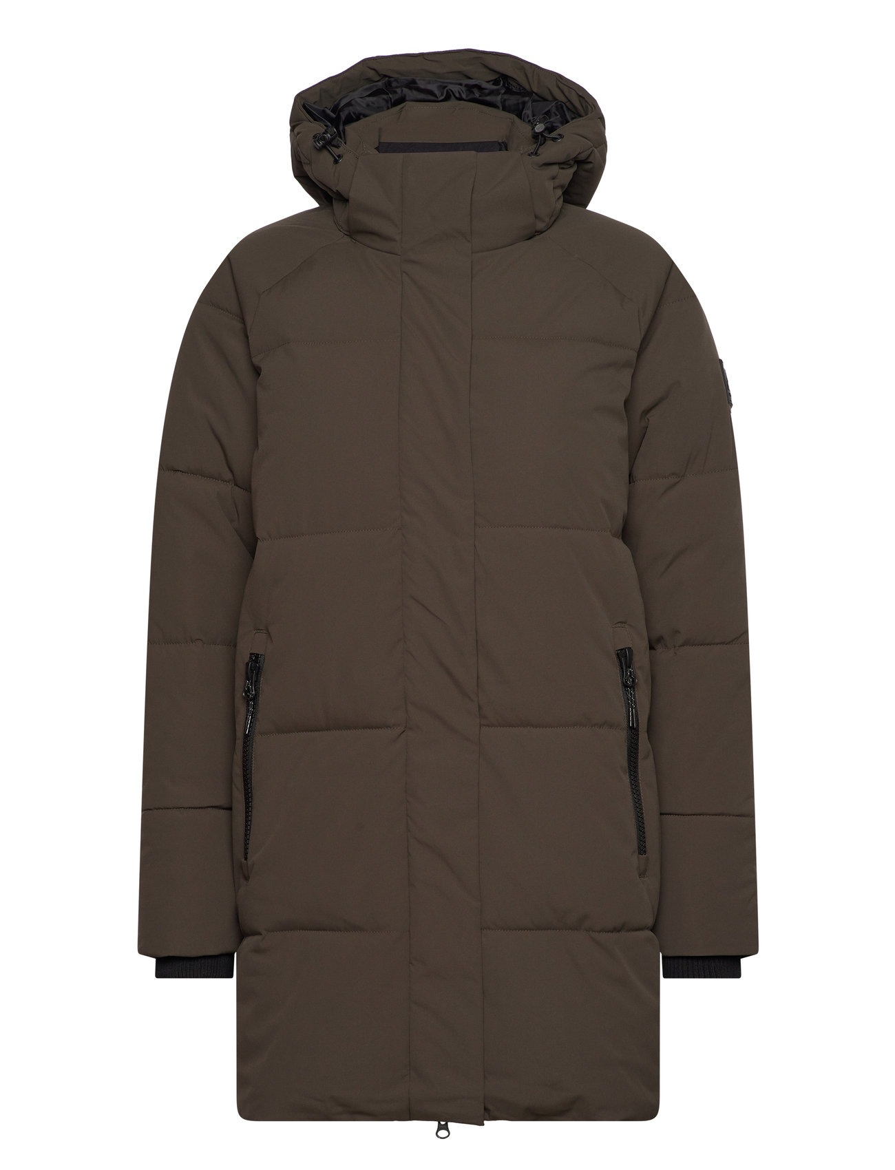 Greyston W Long Puffer Jacket Sport Sport Clothing Sport Outerwear Sport Jackets Sport Padded Coats Brown Whistler