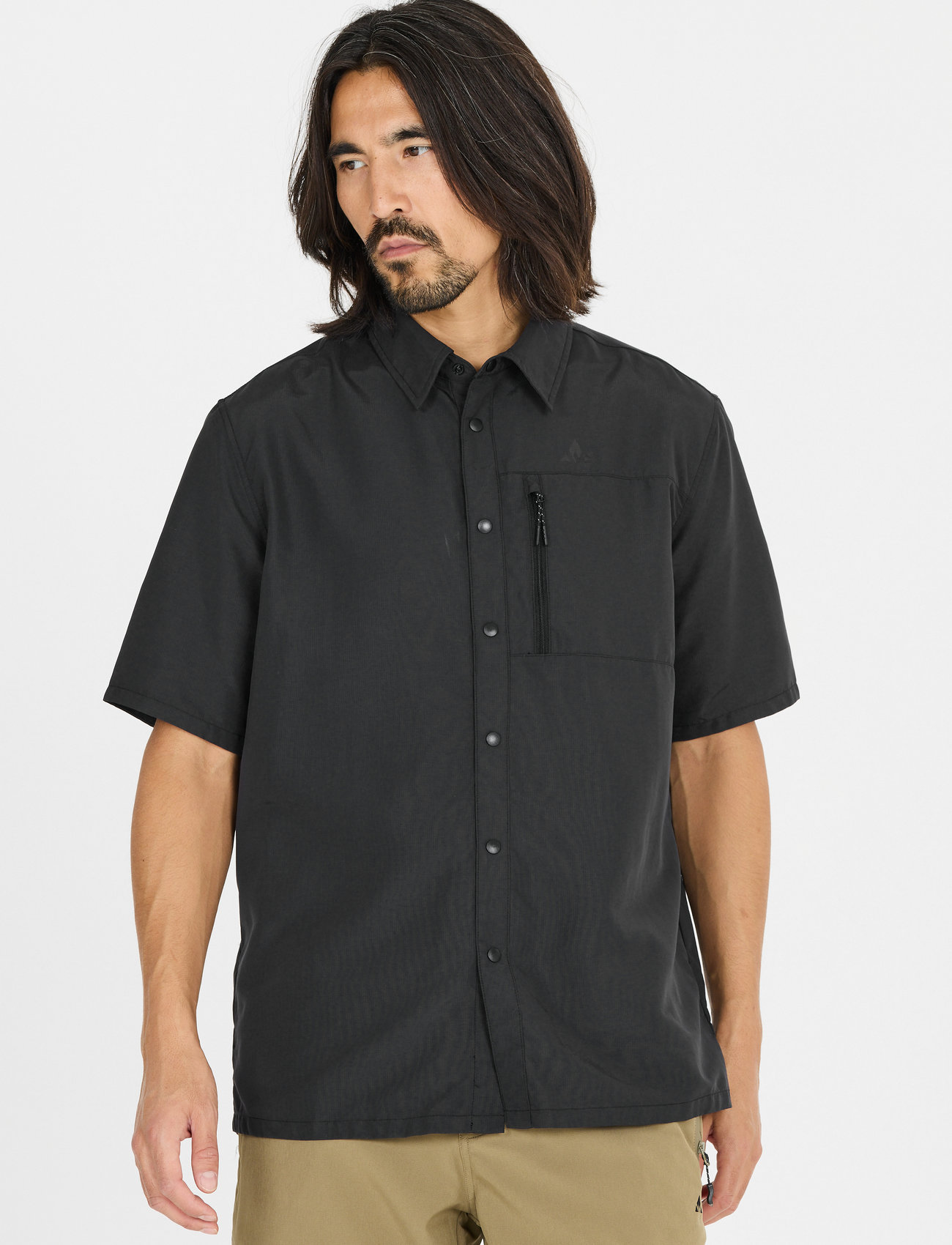 Whistler Elm M S-S Shirt, S, Black, Sport Overdele > Sport Shirts, Herre