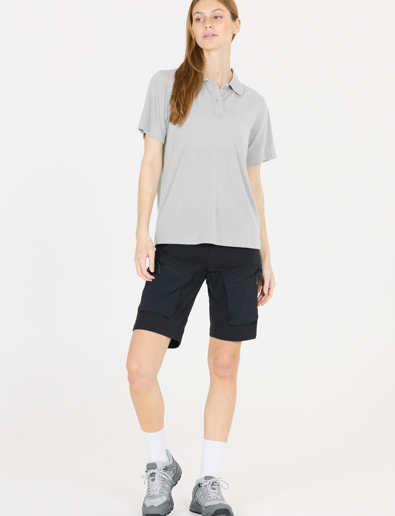 Whistler Vale W S-S Polo, 42, Grey, Sports Overdele & T-shirts > Sport Polos, Dame