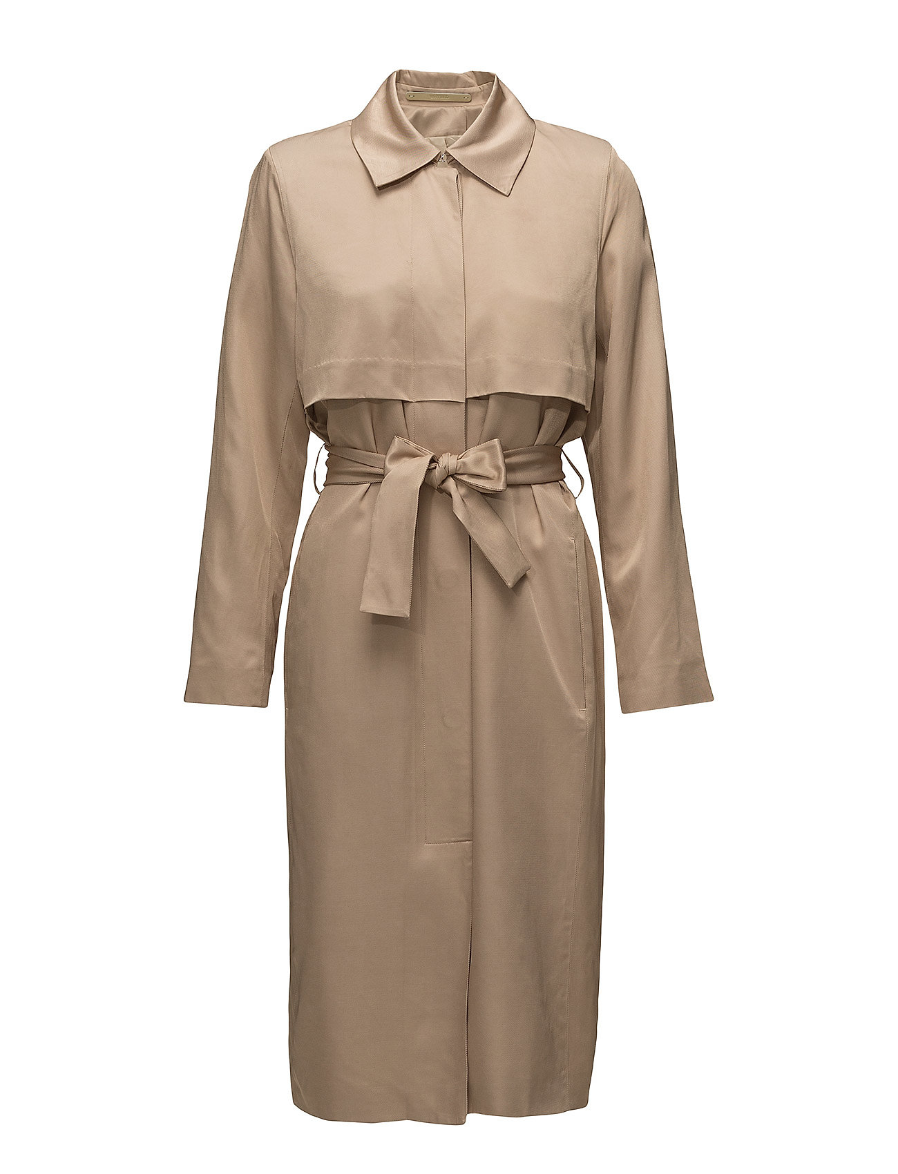Kate Long Trenchcoat Lange Jas Beige Whyred whyred kopen in de aanbieding
