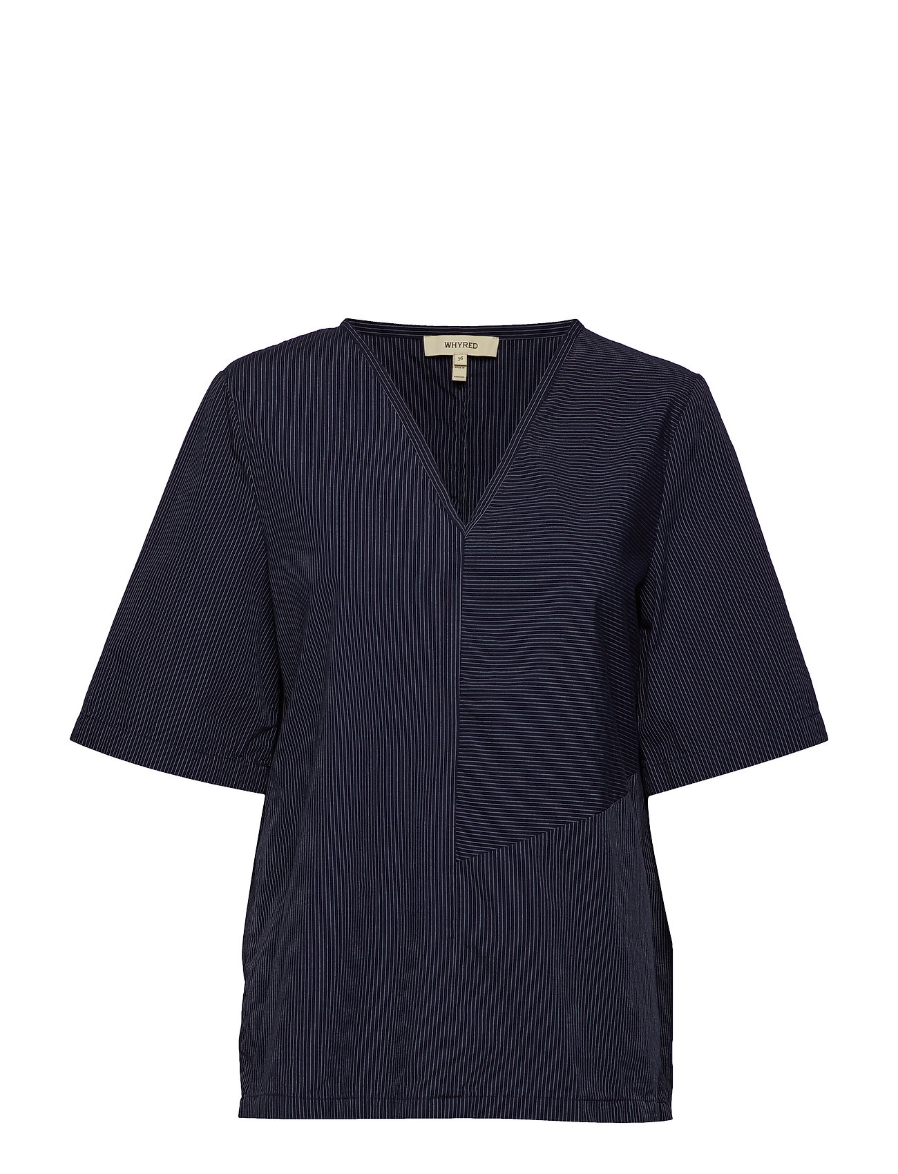 Dix Short Stripe Blouse Korte Mouwen Blauw Whyred whyred kopen in de aanbieding Dix Short Stripe Blouse Korte Mouwen Blauw Whyred whyred kopen in de aanbieding