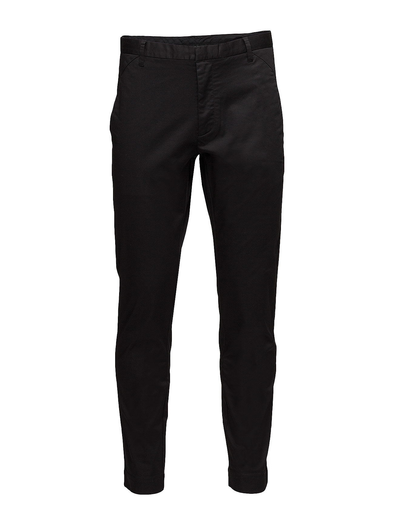 Cron Satin Stretch Casual Broek Vrijetijdsbroek Zwart Whyred whyred kopen in de aanbieding