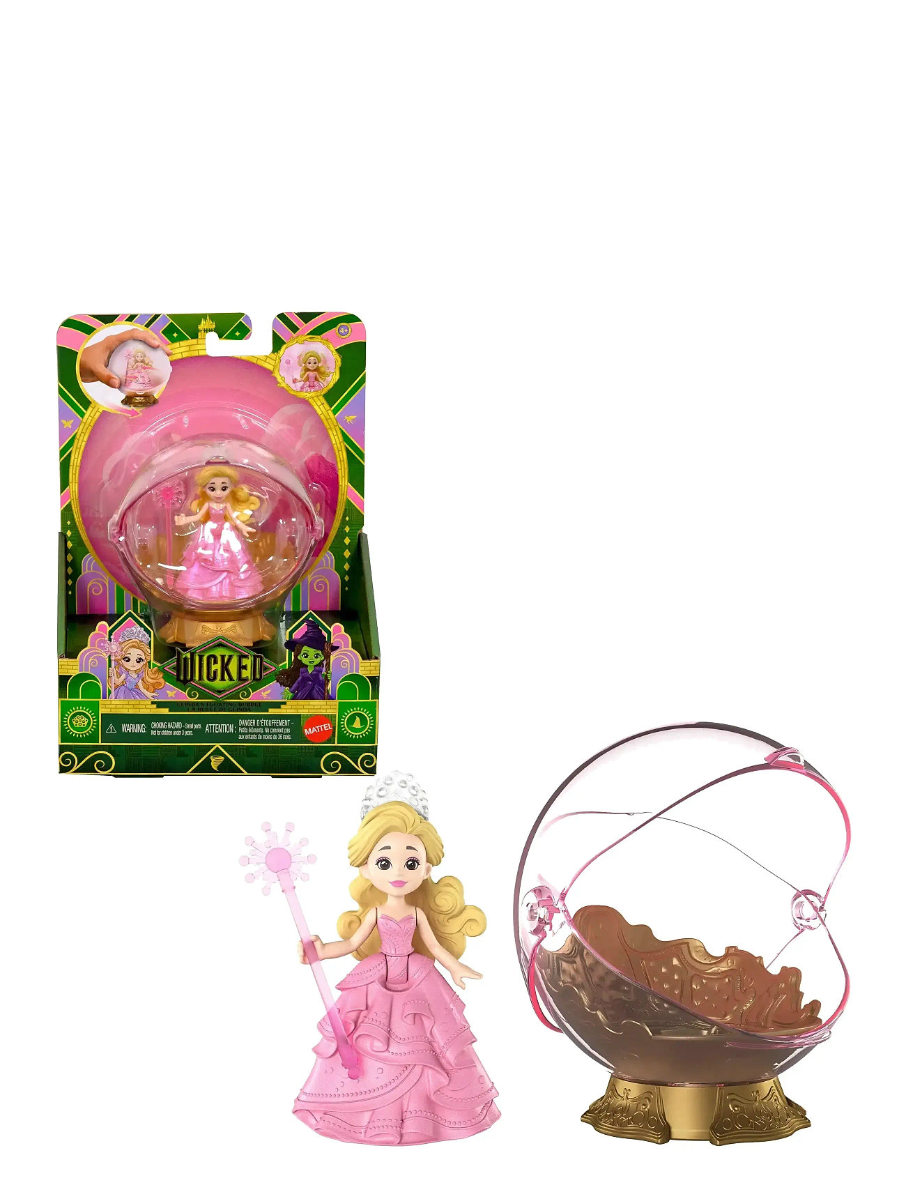 Wicked Universal Pictures’ Wicked Glinda’s Floating Bubble Toy With Vehicle & Glinda Small Doll, One Size, Multi/patterned, Dukker Og Tilbehør > Dukke