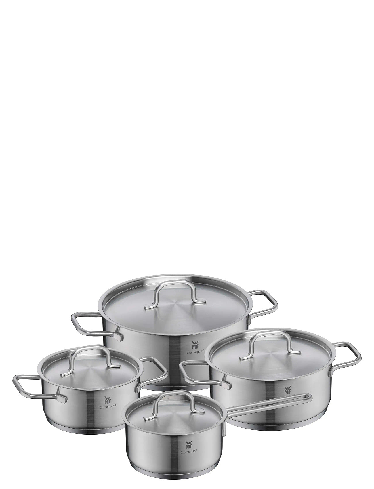 WMF Inspirational Plus 4 Pcs Set Incl. 4 Lids (Lc 16/20/24, Sp16), One Size, Silver, Gryder & Pander > Bradepander, Unisex