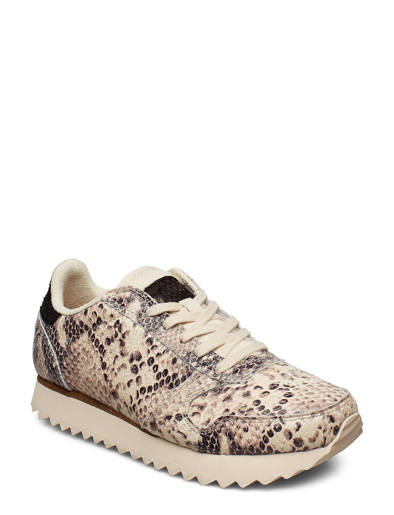Ydun Snake Lage Sneakers Beige Woden woden kopen in de aanbieding