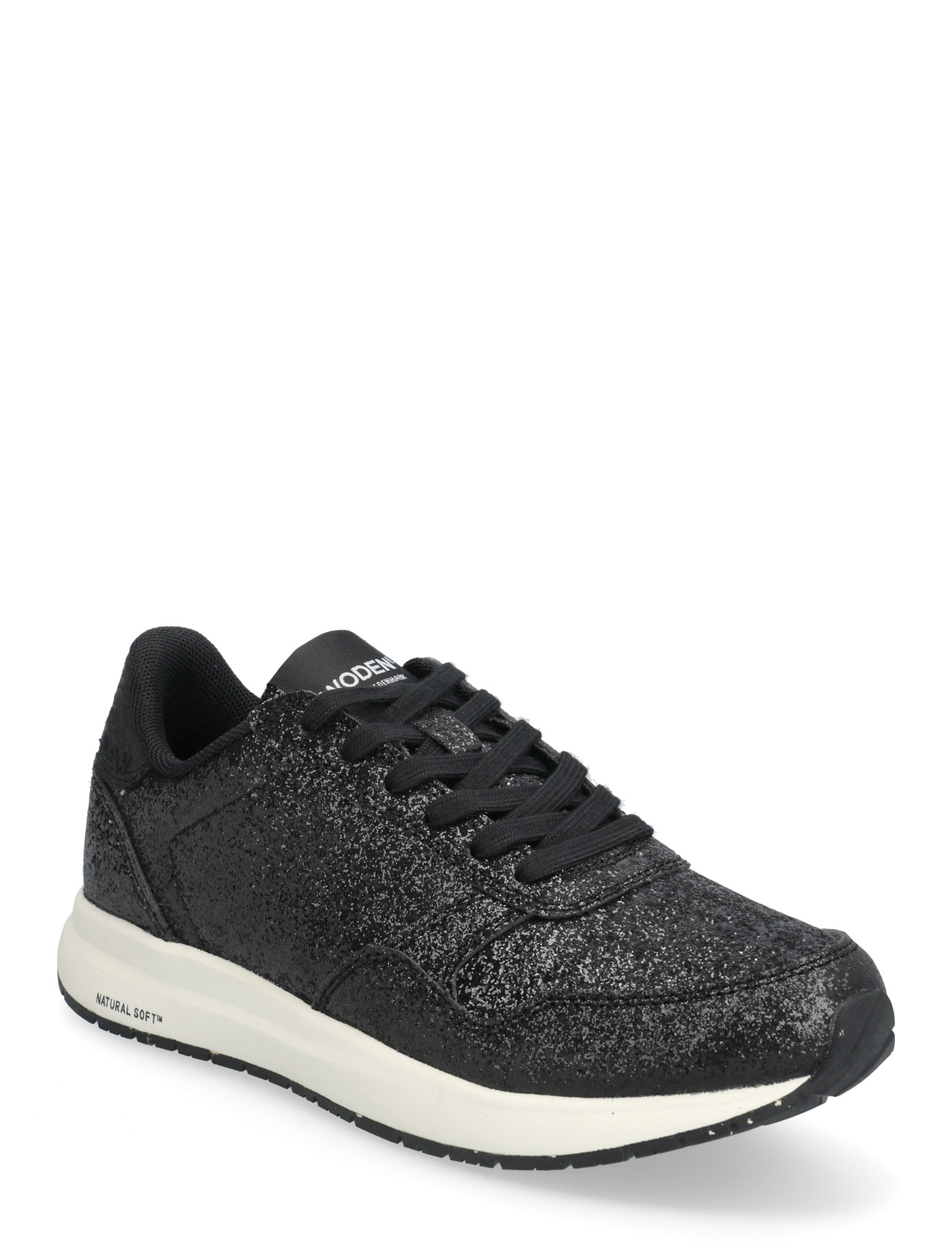 WODEN Nicoline Glitter, 39, Black, Sneakers > Sneakers Med Lav Top, Dame